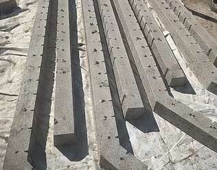 Estaca de concreto curva — pré-moldados Atalho, Brasília-DF